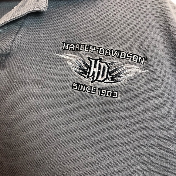 π Harley-Davidson π Grey Polo - Picture 2 of 11